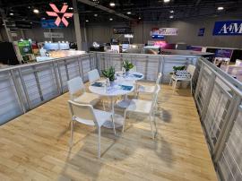 RENTAL: RE-9020 Medium Double Deck Design with Extrusion Drop Ceiling -- View 3